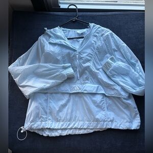 Adidas Women's pale baby Blue Windbreaker Extremely lightweight